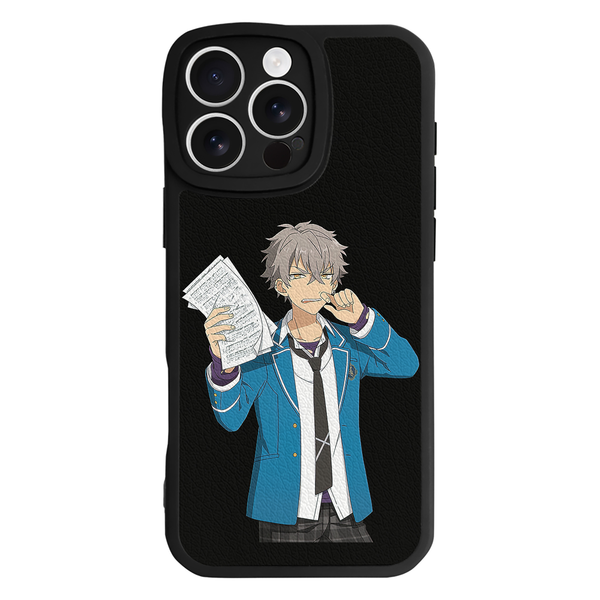 （画像用） あんさんぶるスターズ! Ensemble Stars 【iPhone 16シリーズ対応】シリコンスマホケース（レザー調） 材質：シリコン